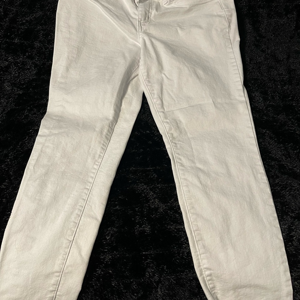 1822 Denim Women's Straight Leg Cream Jeans